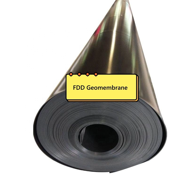 FDD ISO 1.5mm 2.0mm 2.5mm Black Smooth/Textured HDPE Geomembrane for Canada Project